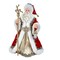 KSA Santa with Reindeer Staff and Lantern Christmas Tabletop Figurine - 10.5"